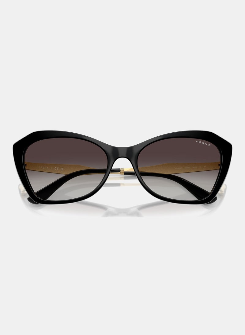 Vogue Full Rim Cat Eye Sunglasses 5626S, 56, W44, 8G - Image 5